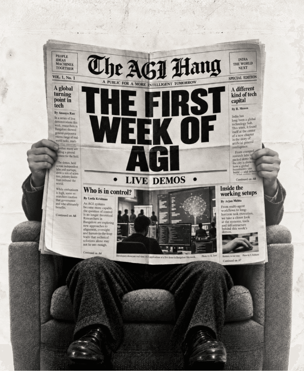 The First week of AGI hang I Bengaluru