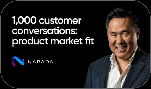1,000 customer conversations: product market fit