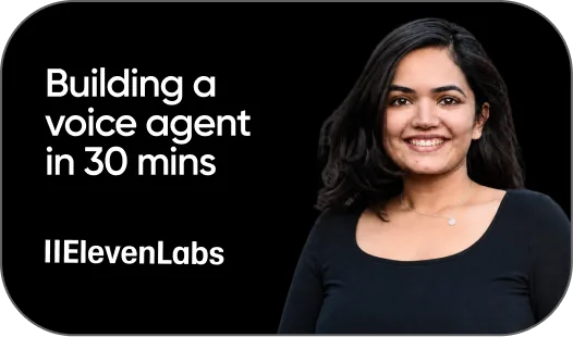 Building a voice agent in 30 mins