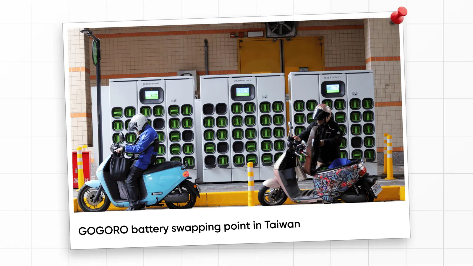 GOGORO battery swapping point in Taiwan
