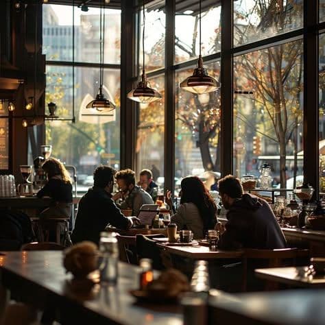 Cozy cafe ambiance_ Customers enjoying their time….jpeg