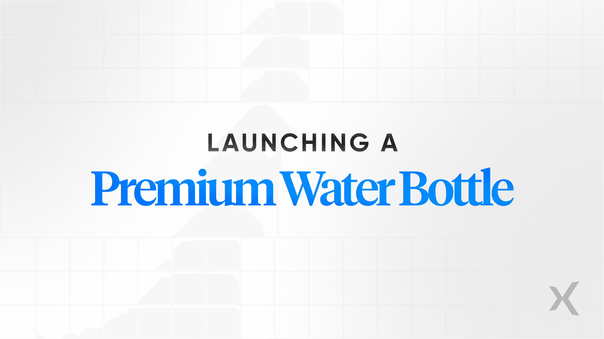 Premium water bottle: Luxury product strategy