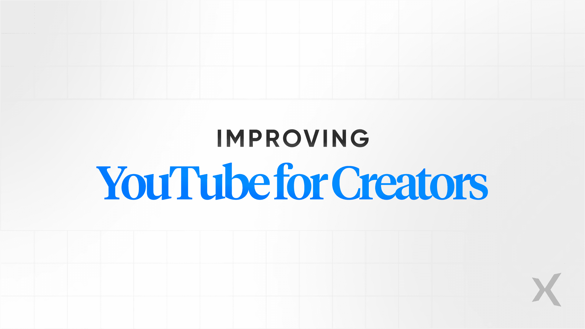 YouTube creator: Platform improvement