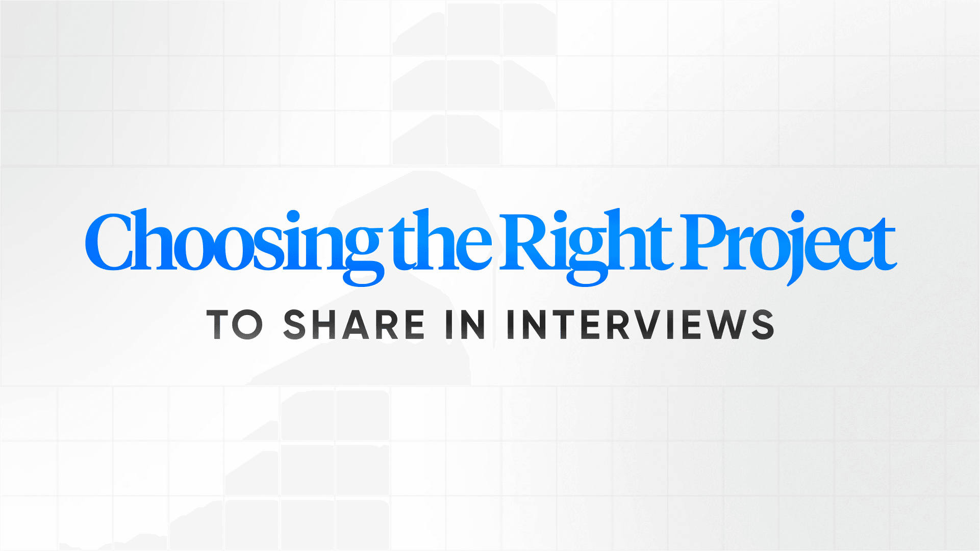Which work example actually impresses interviewers