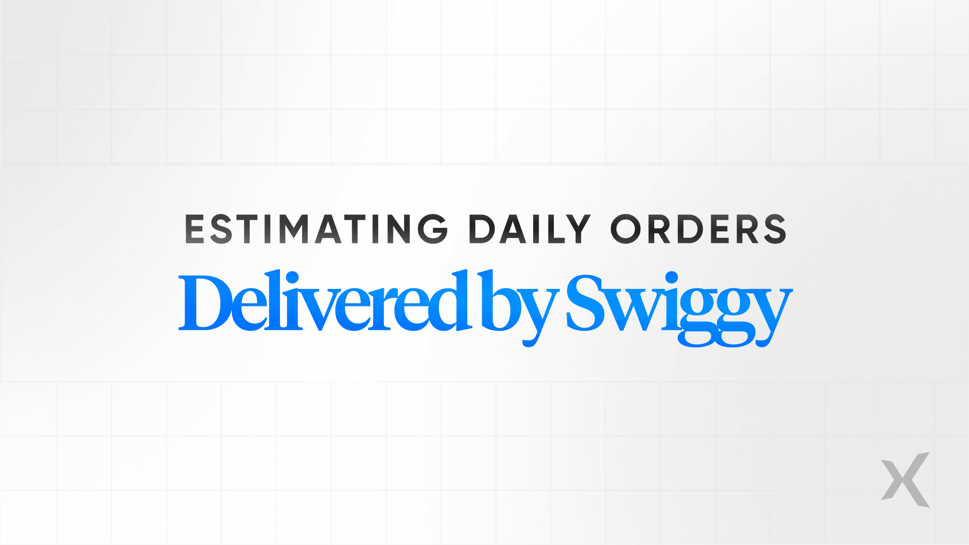 Swiggy orders: Delivery logistics estimation